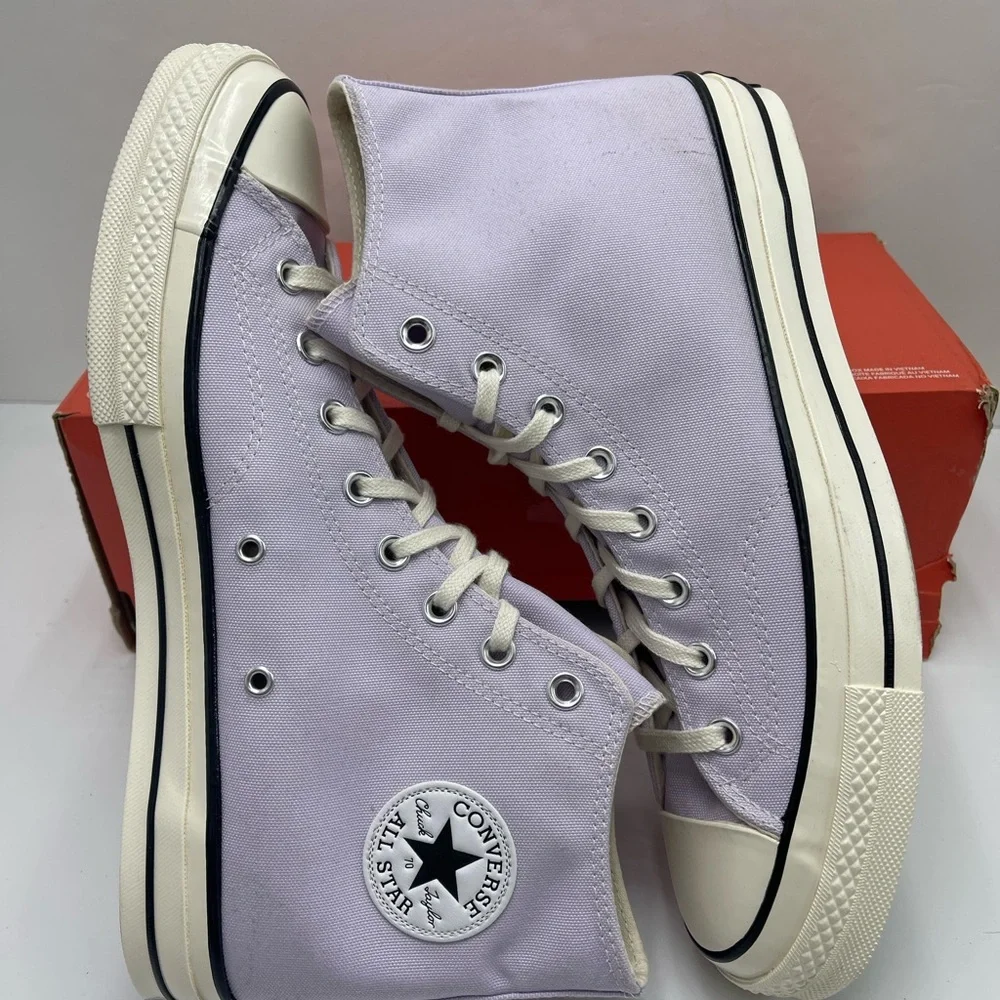 Converse Men’s A02754C CHUCK 70 HI VAPOR VIOLET/EGRET High-Top Sneakers Purple